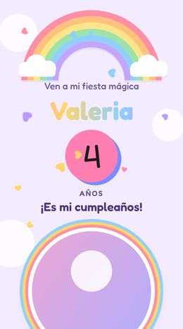 Diseño Arcoíris y nubes